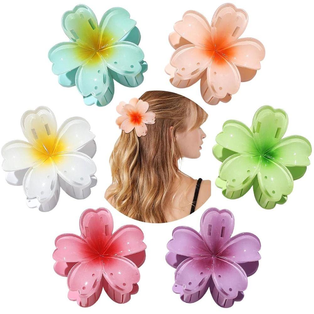 Sweet Flower Hawaiian Flower Hair Clip Plumeria Flower Hairpin New Hair Claws Beach Summer