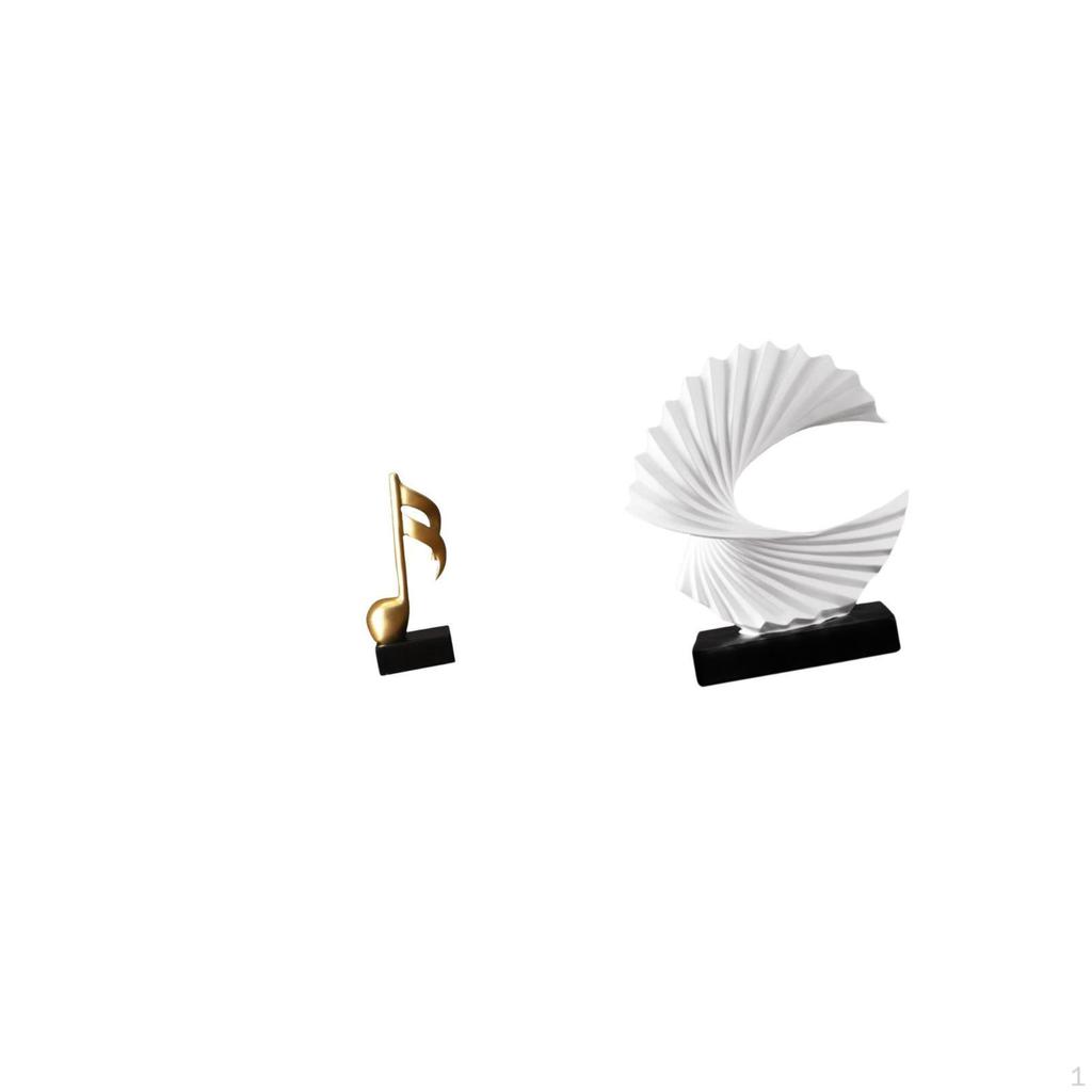 Resin Sculpture Creative Figurine Tabletop Ornament Abstract Centerpiece for Desk Bedroom Living