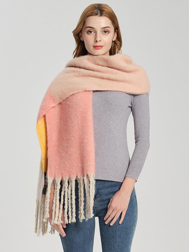 New Imitation Cashmere Women Scarf Winter Scarve Thick Wrap Shawl Pashmina Tassel Lady Mujer Foulard Femme Bufanda Echarpe Hiver