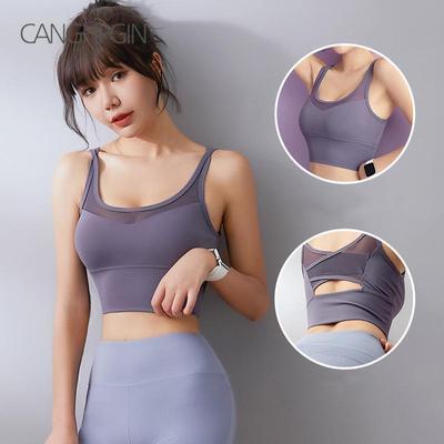 Women Sports Bras Push Up Female Fitness Gym Seamless Bra Hollow Waterproof Top Sexy Running Yoga Bra Athletic Sportswear