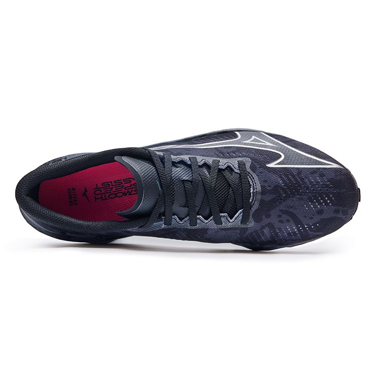 Mizuno Wave Rebellion Pro Comfortable Thick Sole Cushioning Low Top Carbon Plate Running Shoes Unisex Sneaker Black Gray J1GC231754