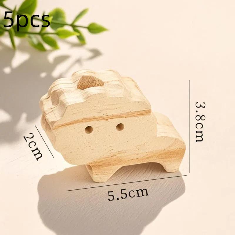 Car/Home Decor Aroma Diffuser, 1/5pcs Wood Essential Oil Fragrance