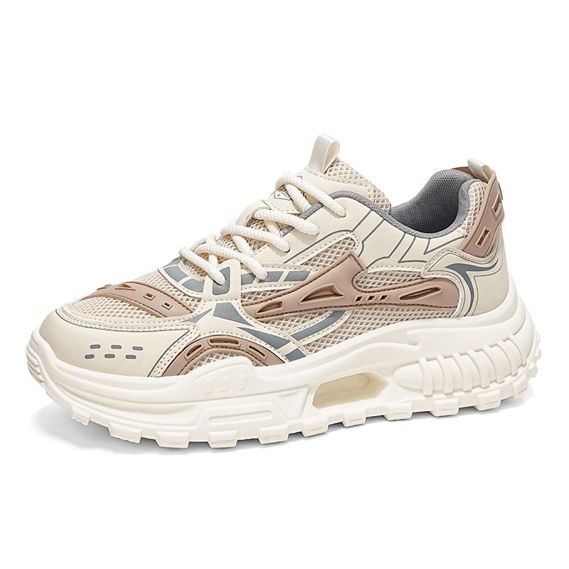 Chunky Sneakers Four Seasons New Breathable Light Soft Sole Anti Slip Outdoor Walking Shoes Fashion Cusual Running Sports Shoes