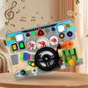Wooden Early Education Electronic Multi-function Steering Wheelbusy Board Teaching Aids Learning Tape Recorder Children's Interactive Educational Toys