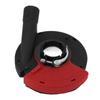 5 In Power Grinding Dust Shroud Iron PA66 Red Black Wearproof Surface Grinding Shroud for 125 150