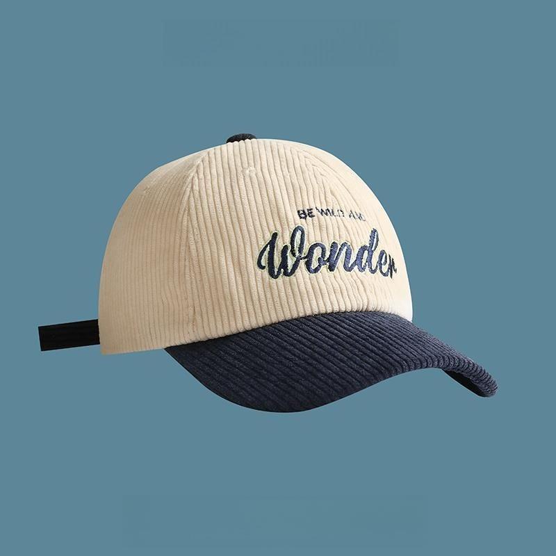 Embroidery Colorblock Baseball Cap Inspirational Quote Dad Hat Hippie Style Cotton Unisex Adjustable Snapback Casual Fashion Cap