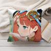 Nilou Cute Genshin Impact Cushion Cover Silky Short Plush Invisible Zipper Dustproof Sofa Pillow Case For Home Decor