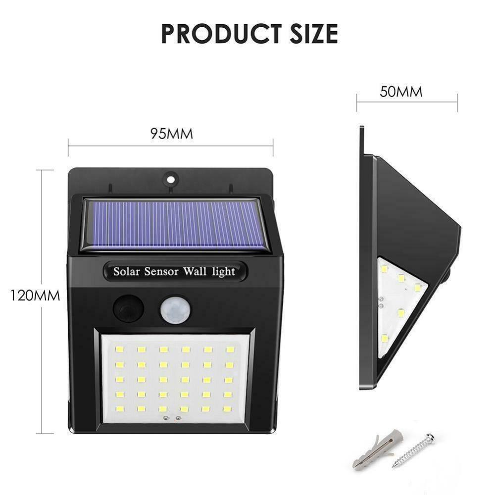 Waterproof Solar Powered Lights with Motion Sensor
