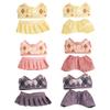 2Pcs Girl Doll Clothes Doll Clothing Detachable Gift Dress Up Photo Props DIY Doll Toy Doll Outifits Adorable for 6 Inch Doll
