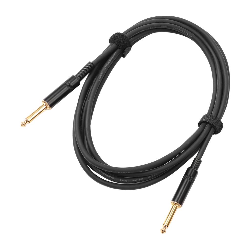Electric Guitar Silent Cable Noise Reduction Audio Mute Cable Bass Speaker Connection Cord 3 Meter Double Straight Plug