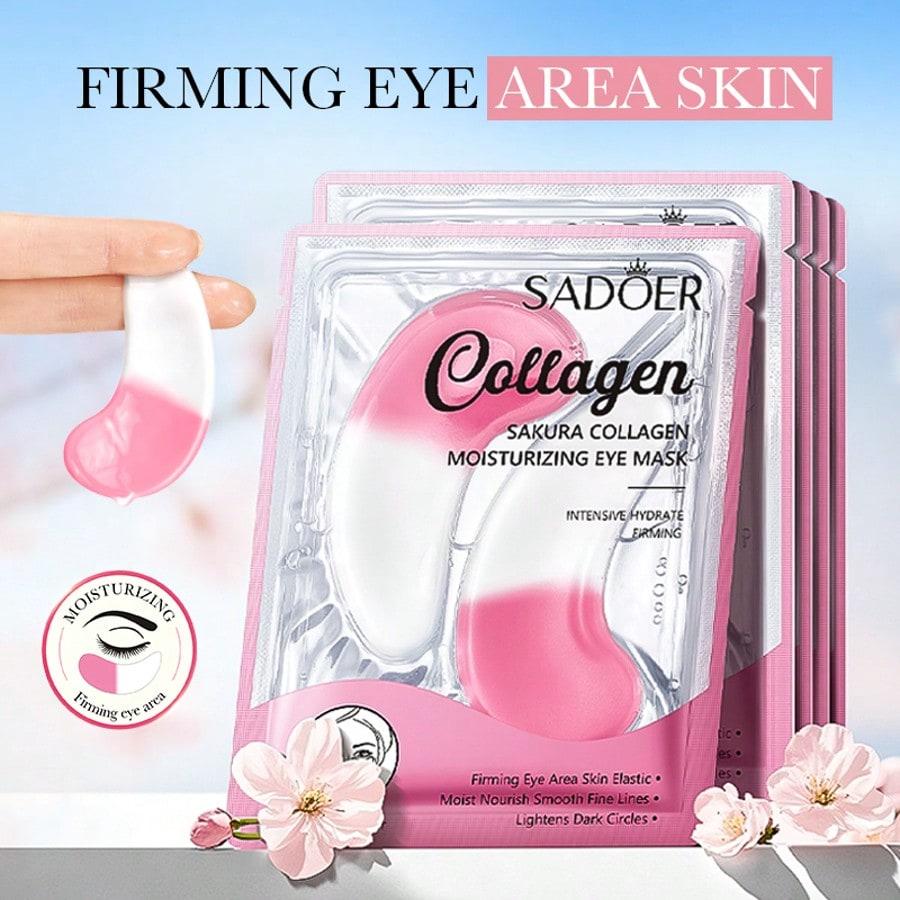 1 Pair/5 Pairs/10 Pairs Collagen Moisturizing Eye Mask, Gel Eye Mask, Fades Fine Lines And Wrinkles