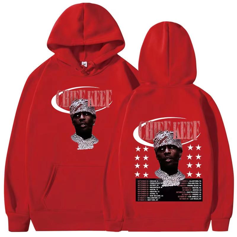 Rapper Chief Keef 2026 Tour Merch Hoodie, Unisex Clothing Fashion Loose Long Sleeve Pullover Hooded Sweatshirt Streetwear Hoodies
