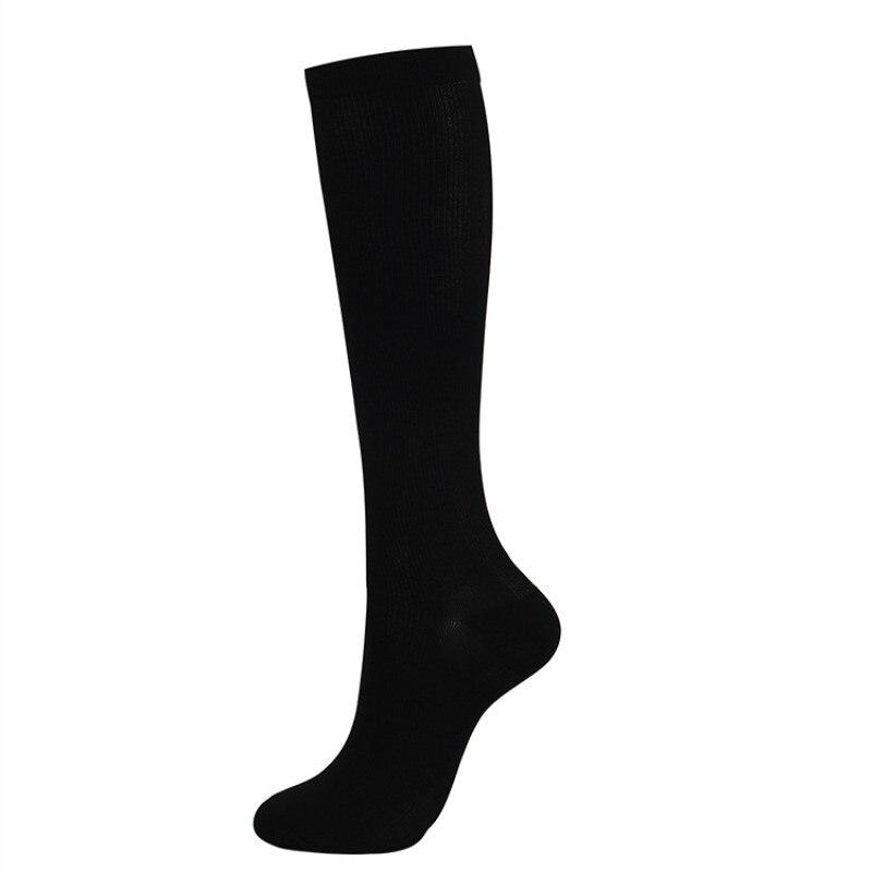 1 paio di calzini lunghi a compressione unisex da donna e da uomo, per alleviare il dolore alle gambe, vene sotto pressione, calze al ginocchio