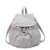 Simple Casual Solid String Large Capacity Backpacks Fashion Versatile Classic Style Stylish Design Backpacks for Women 2025 New