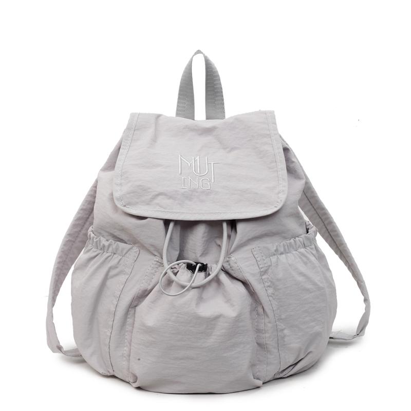 Simple Casual Solid String Large Capacity Backpacks Fashion Versatile Classic Style Stylish Design Backpacks for Women 2025 New