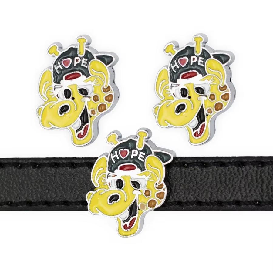 110Pcs/Lot Dog Cat Paw 8mm Slide Charms For Bracelet Women Jewelry Making Connector Dog Pet Collar DIY Keychain Accessories Gift