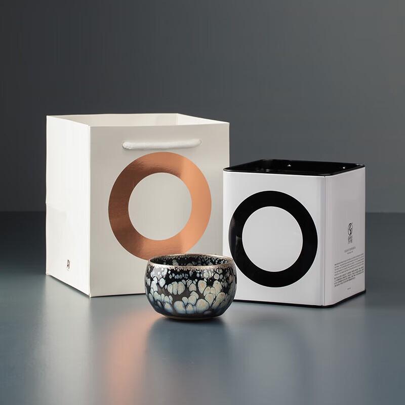 

WanQianTang Jianzhan Teacup with Dragon Bead Oil Drop Glaze