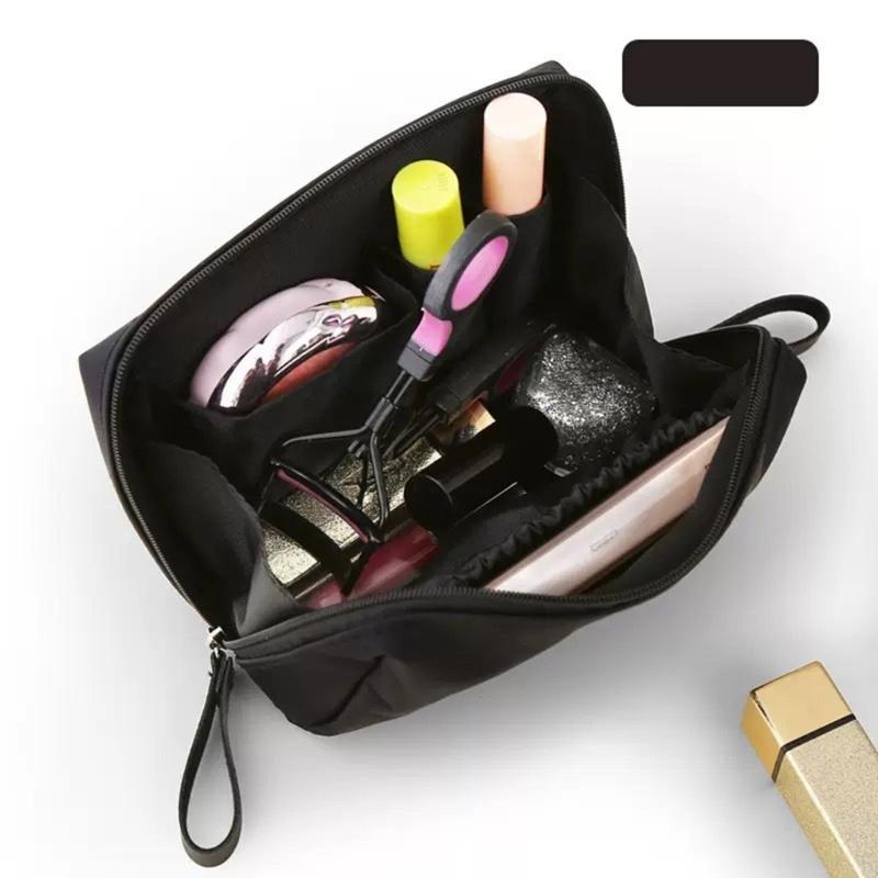 Practical Smile Series Makeup Bag Unisex Nylon Hand Carry Cosmetic Organizer Storage Bags For Daily Use