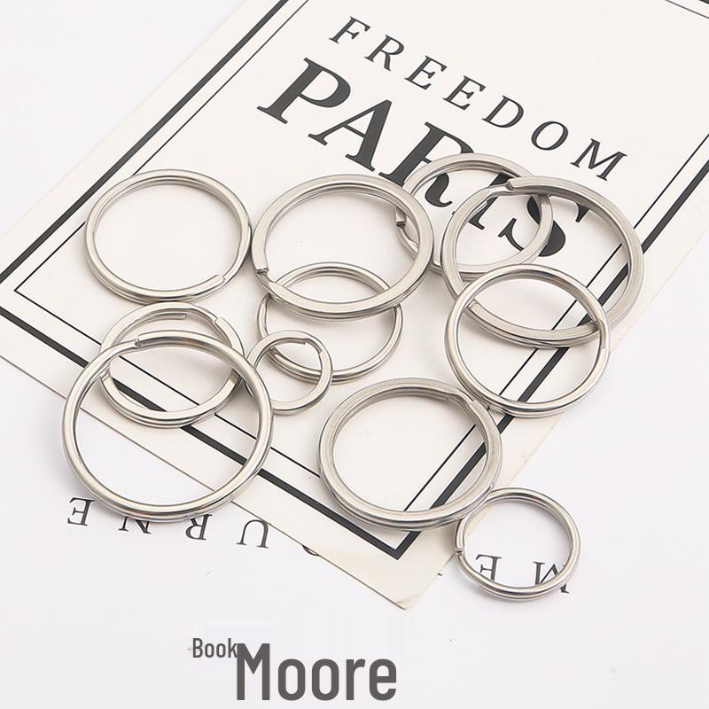 DIY Jewelry Accessories: Thickened Stainless Steel Keyring and Storage Ring