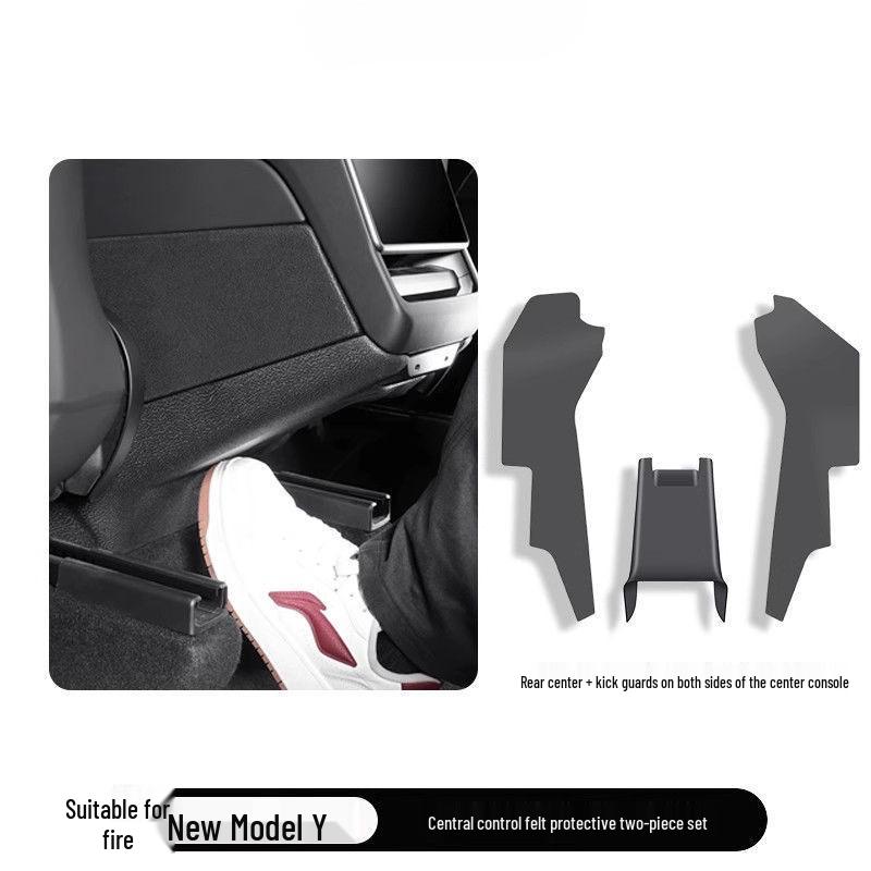 Килимки проти бруду для центральної консолі та задніх сидінь Tesla Model Y 2025 року