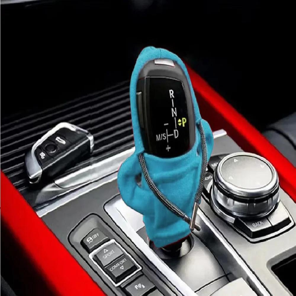 Car Hoodie Gear Shift Knob Manual Cover Handle Gear Lever Change Cover Hoodie Gearshift Car Gear Shift Cover Sweatshirt Worldmum