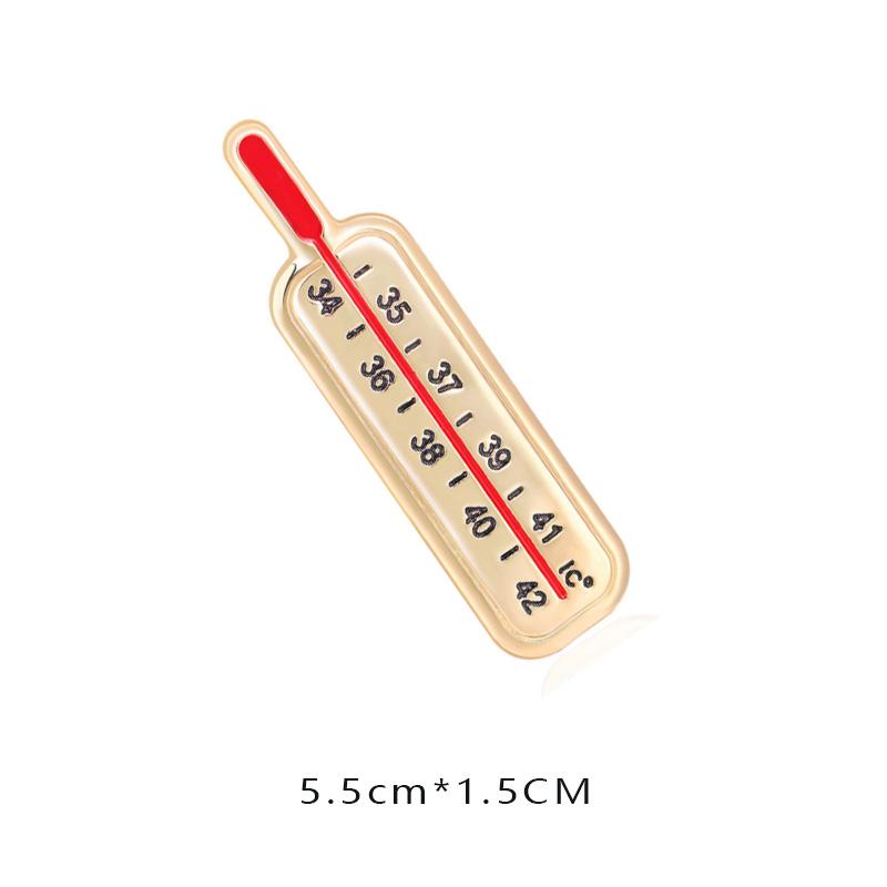 New Creative Medical Medicine Equipment Brooch Pin Stethoscope Electrocardiogram Heart Shaped Pin Brooches Lapel Jewelry
