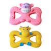 Squeaky Monkey Dog Toy Latex Monkey Shape Puppy Chew Toy Interactive Dog Teething Toy for Aggressive Chewers Teeth Cleaning Tug-of-War