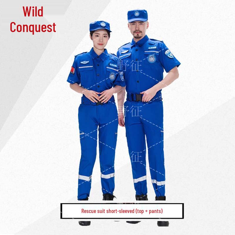Yezheng Summer Short Sleeve Anti-static Emergency Rescue Suit M/165