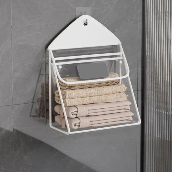 Yousheng Bathroom Hanging Bag Storage Organizer Large Capacity Waterproof Transparent Cosmetic Clothing Bag Container