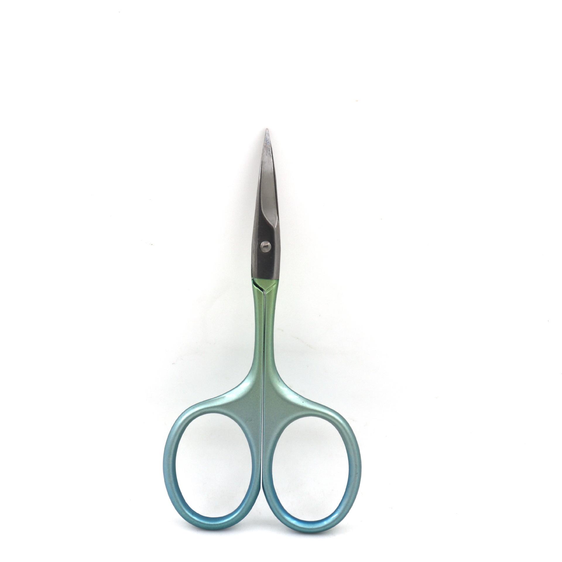 

1 % градиент цветовой бровь с ножницами. зелёный