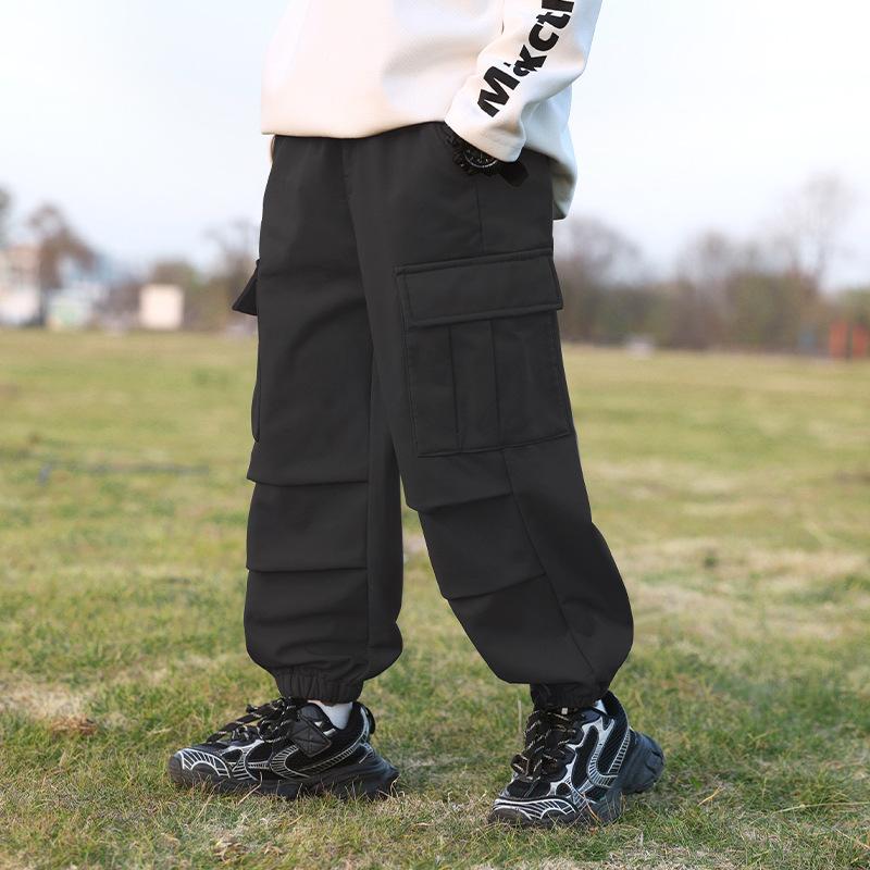 

Детские брюки весна и осень новые водонепроницаемые брюки для мальчиков модные прямые брюки банджи 130 [Recommended 115-15 height within 25 kg]