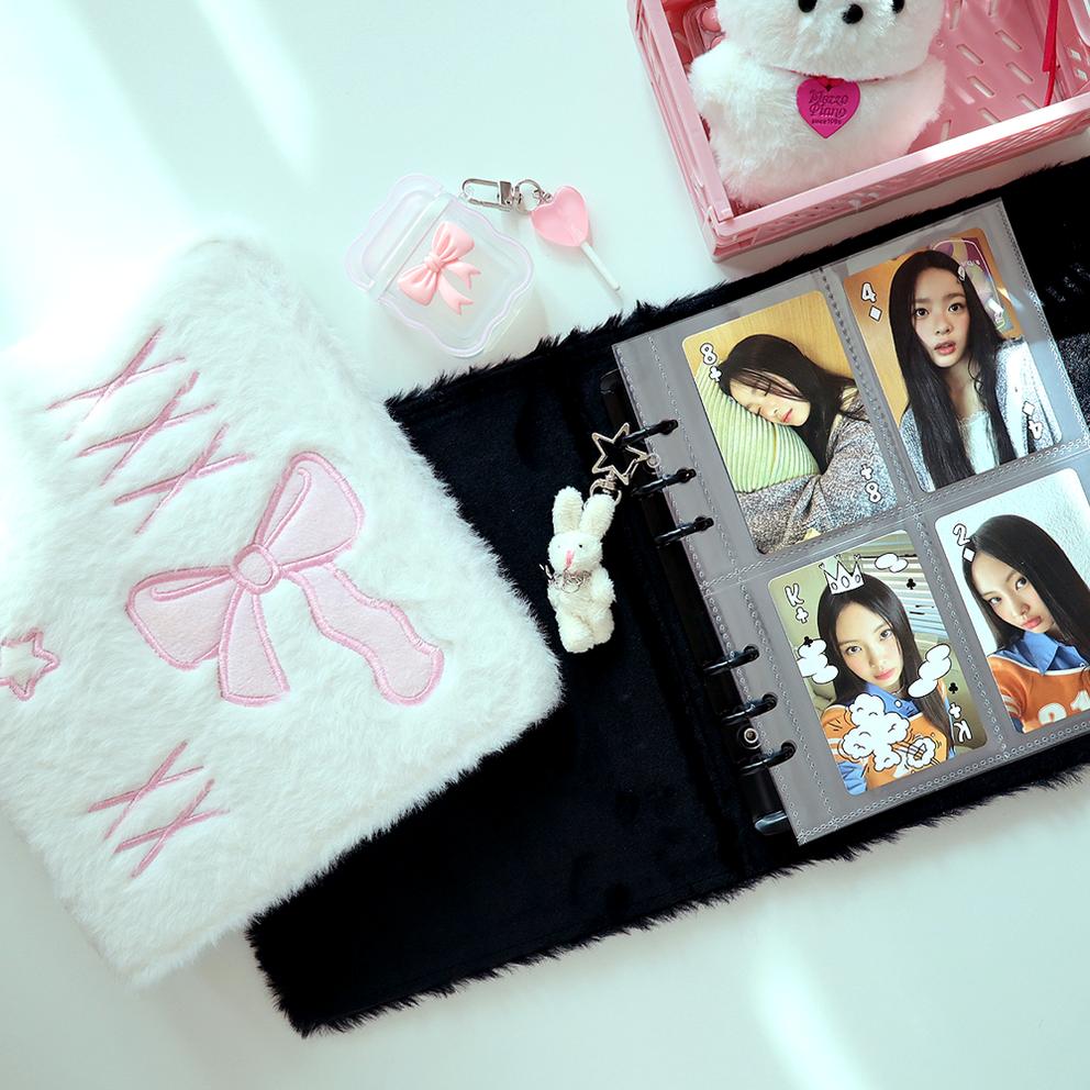 Bom Bom A5 6-hole fur photo binder album