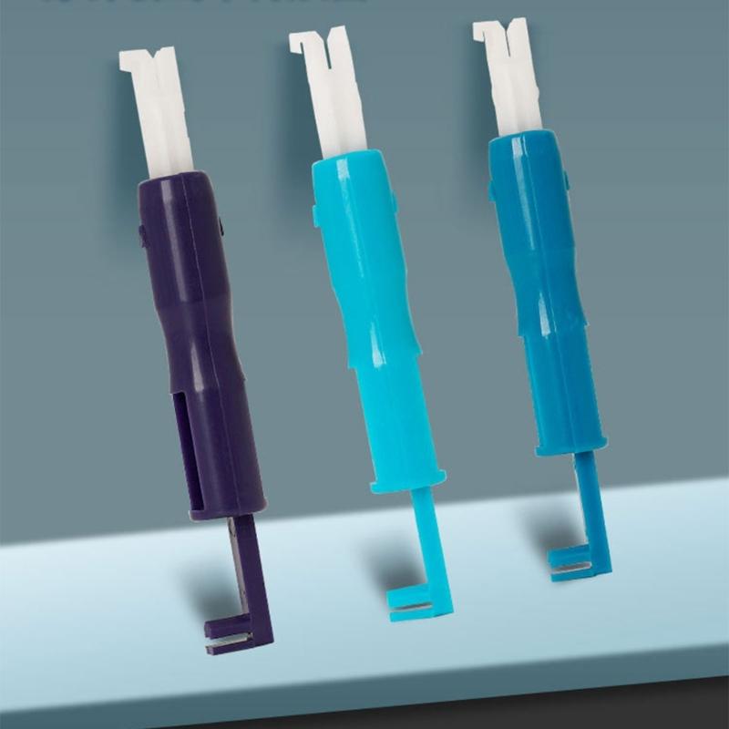 10Pcs Machine Needle Inserter Threader Automatic Needle Threader Quick Sewing Threader Threading Tool for Sewing Machine