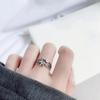 BELLA BOX Net Red Hot Sell Immediately Rich Copper Money Personality Retro Old Ins Trend Niche Index Finger Open Ring Female