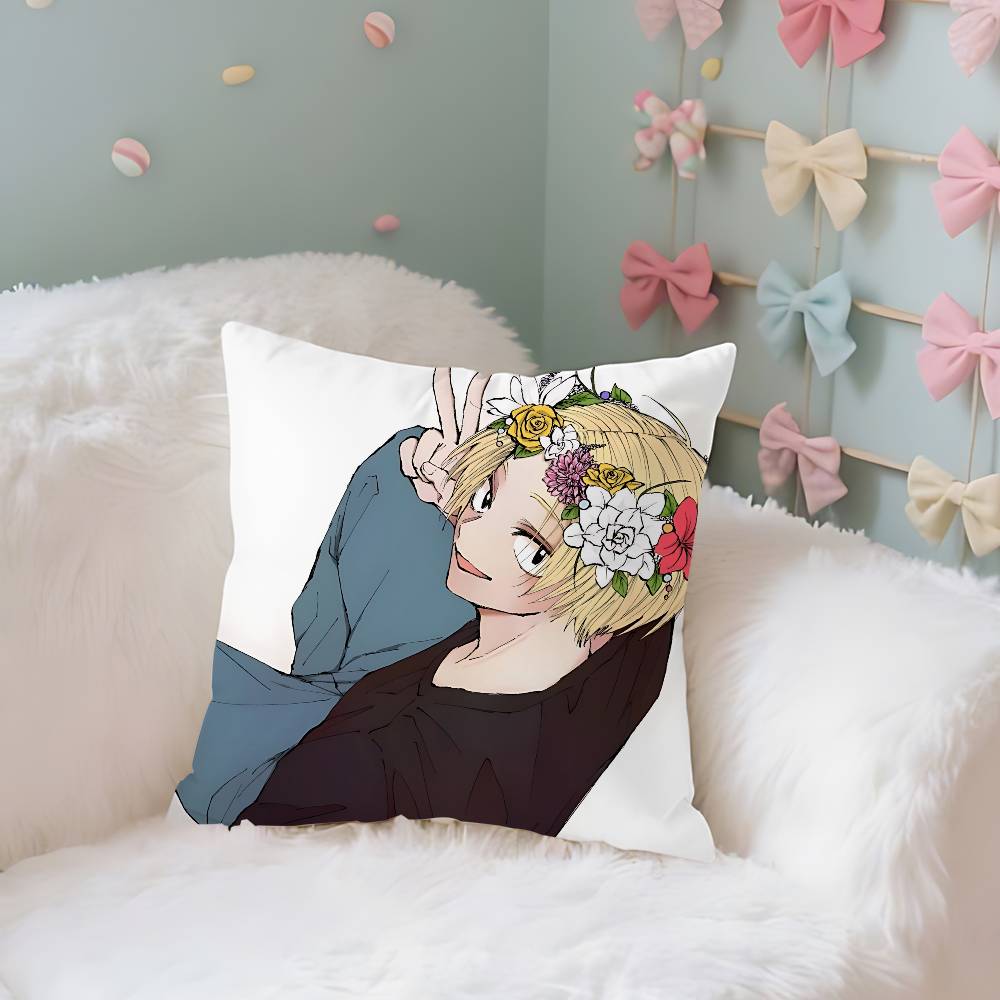 Shin Asakura Case Plush Fabric Soft Pillowcase Double Sided Print Cushion Cover Household Gifts