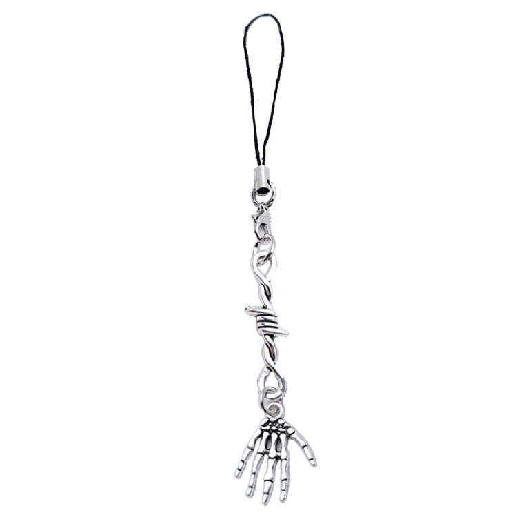 

Y2K Phone Strap Metal Knotted Mobile Phone Charm Chain Keychain Lanyard Sweet Cool Girl Pendant for Cell Phones Bag