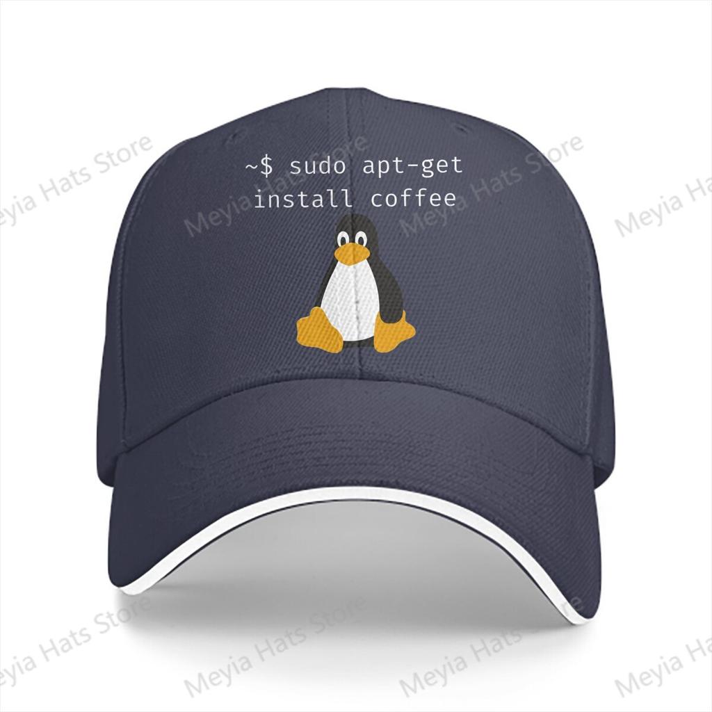 linux Sudo Apt Get Install Coffee Kali Linux Root Programmer Baseball Cap Unisex Hats Women Visor Cycling Snapback Caps