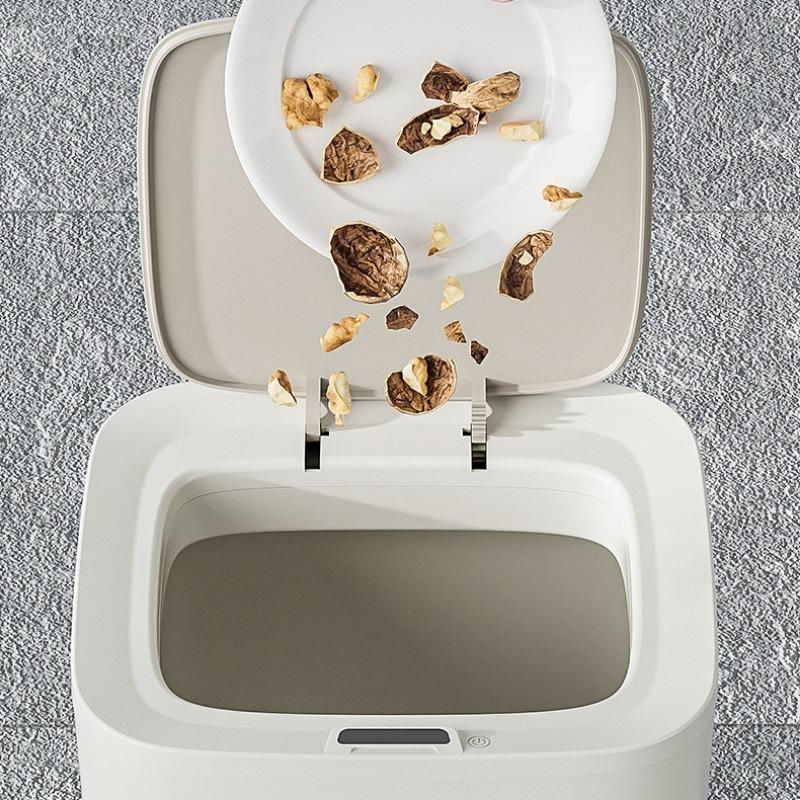 Intelligent Induction Trash Can Auto Bathroom Toilet Covered Eectric Narrow Paper Basket Sandwich Bedroom Toilet Paper Bucket