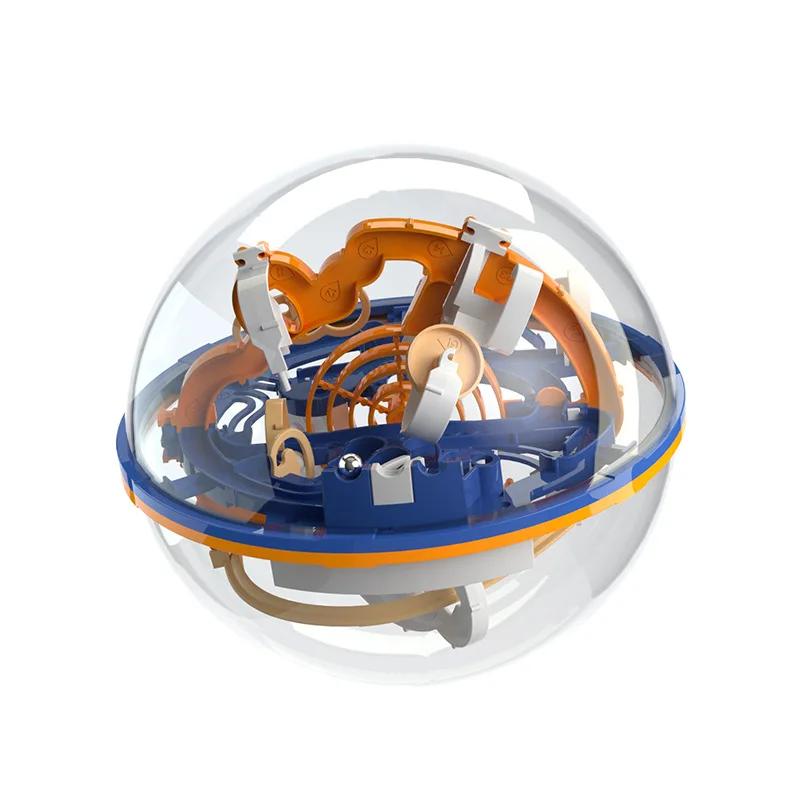 3D Puzzle Ball Maze Toy Children Challenge Obstacle Game Labyrinth Ball 3D Maze Montessori Puzzle Balance Traine Clearance Game