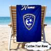 Custom Name SF Hilal Emblem Microfiber Beach Towel Super Soft & Absorbent for Bath, Beach, Travel  Bath Time Accessory, Fan Gifts