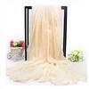 Extra Large Imitation Silk Scarf Solid Color Silk Scarf Seaside Beach Towel Long Spring and Autumn Women's Gauze Scarf Chiffon Scarf Women