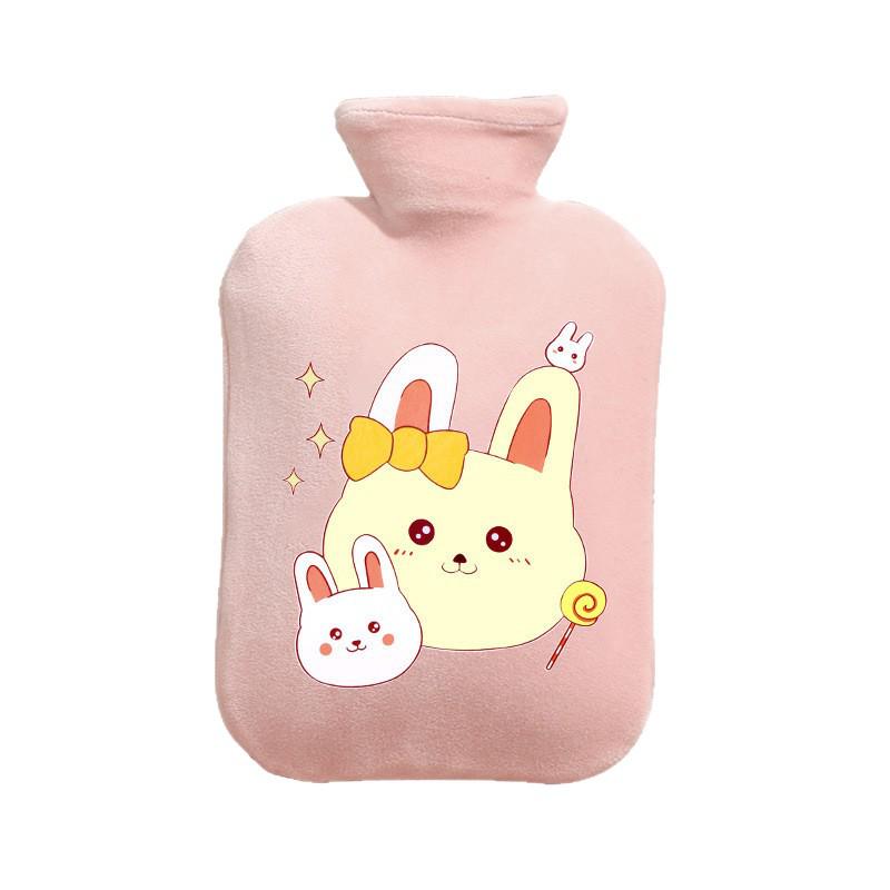 Cute Cartoon Plush Hot Water Bag: Explosion-Proof Hand & Foot Warmer for Dormitory Use