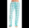 Women's Plaid Pajama Pants - Comfortable Elastic Waist Sleep Bottoms with Drawstring