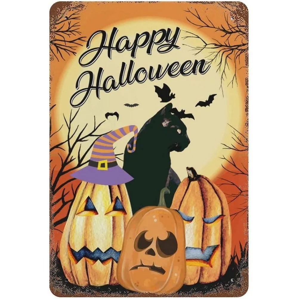 Halloween Pet Costume Metal Tin Sign Party Home Decor