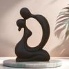 Kissing Couple Statue, Modern Abstract Lover Figurine, Resin Romantic Couple Sculpture for Home, Office, Desktop, Bookshelf, Wedding Decor