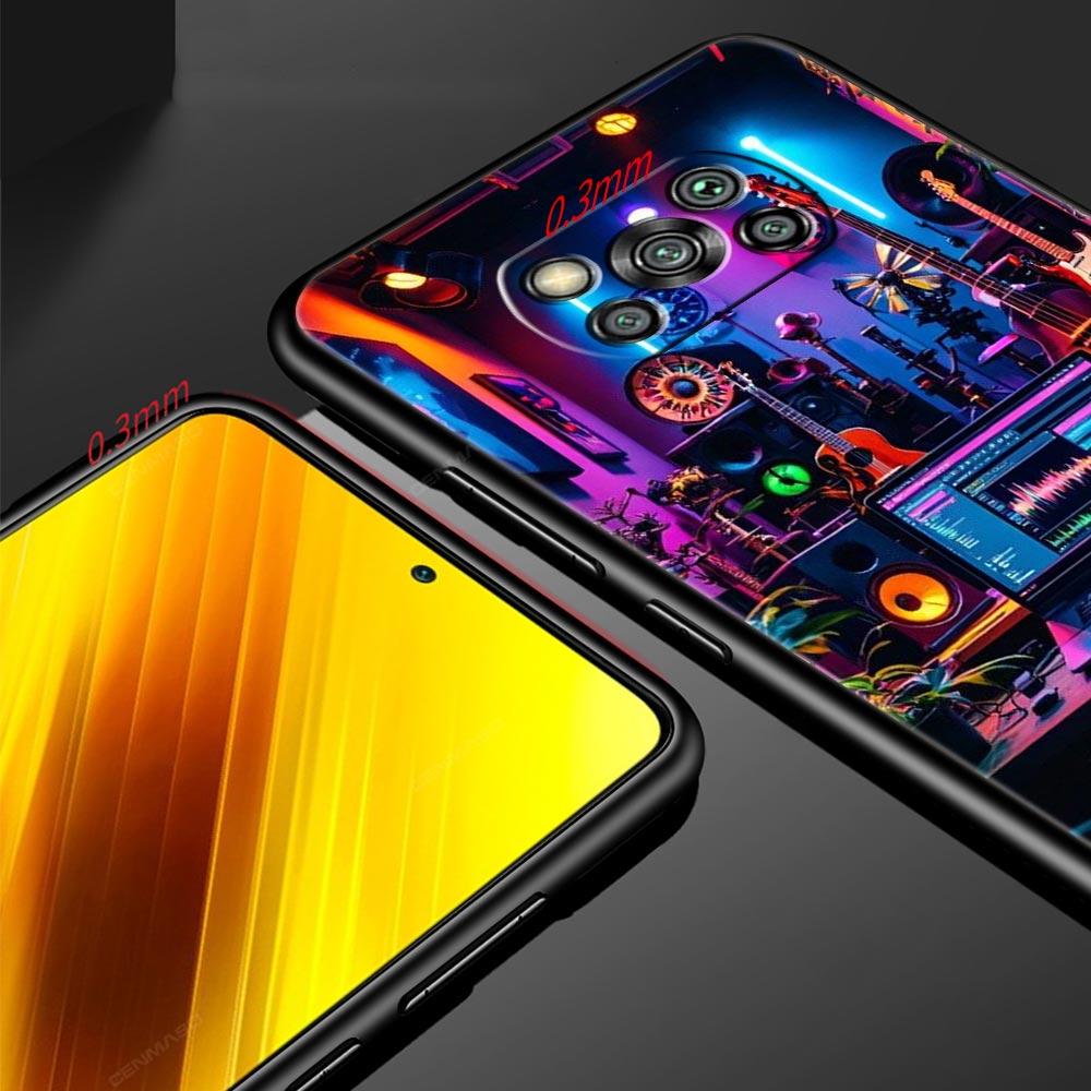 Retro Recording Device Phone Case for Xiaomi Poco F7 F6 F5 F4 F3 X6 X5 X4 X3 NFC F7 Ultra M4 C51 C55 GT 5G Soft TPU Cover Fundas