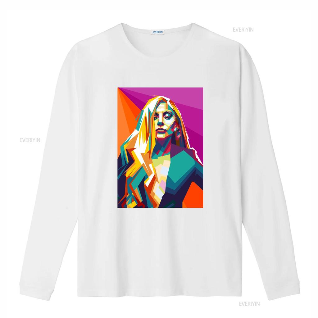 Vintage tričko Lady Gaga pro mládež s dlouhým rukávem a velikostí pro batolata vintage Prané Pohodlné Streetwear Neformální