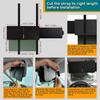 Sun Visor Extender For Car, Polarized Car Visor Extender With Zipper, One Pull Down Sunshade & One Side Shade Sun Block Piece For Protection From Sun