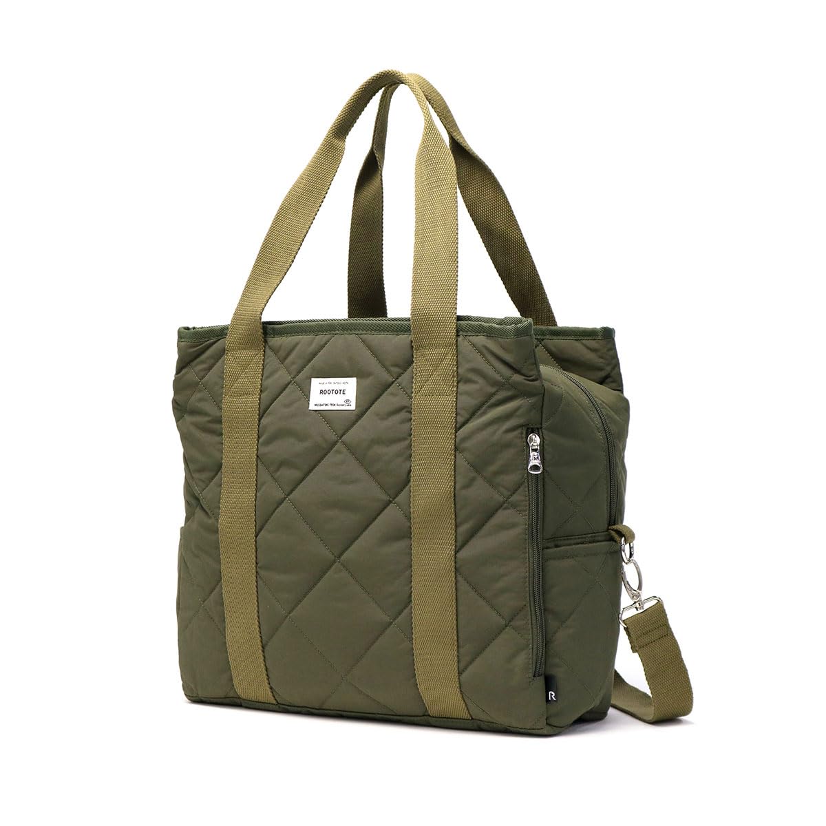 

Large capacity shoulder tote SN Grande Box [Rootote] bag, travel, gym, mother s bag, bag, (115401 khaki)
