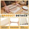 10 Piece Teaching Rolling Clay Stick Guide for Pottery 5 Size Wooden Rolling Pin Guide Stick Set Polymer Clay Depth Guide for Pottery